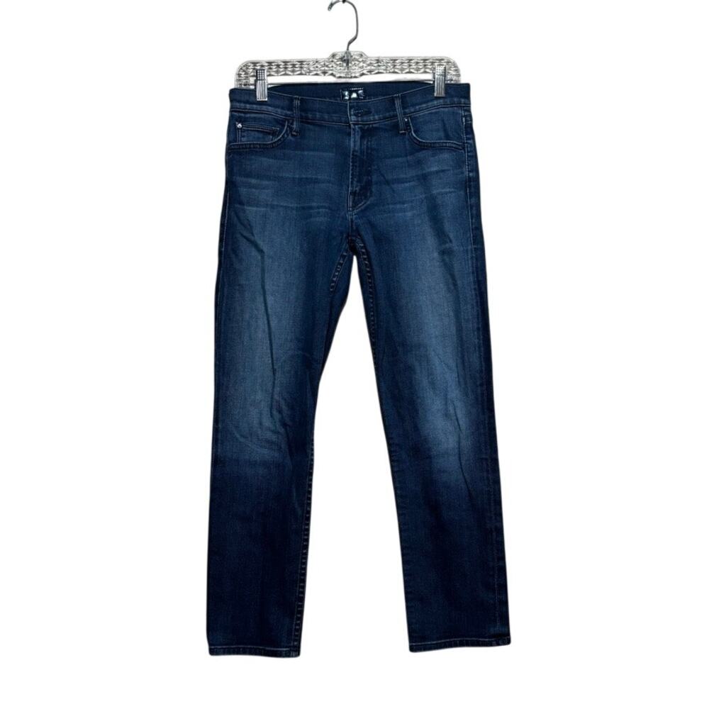 MOTHER Denim The Dropout Jeans Size 26 Montana Sky Dark Wash Relaxed Slim Crop